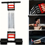 Darrahopens Sports & Fitness > Exercise, Gym & Fitness > Gym Equipment & Accessories 1Pc Multifunctional Spring Pedal Puller Fitness Tensioner(Black)