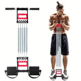 Darrahopens Sports & Fitness > Exercise, Gym & Fitness > Gym Equipment & Accessories 1Pc Multifunctional Spring Pedal Puller Fitness Tensioner(Black)