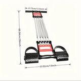 Darrahopens Sports & Fitness > Exercise, Gym & Fitness > Gym Equipment & Accessories 1Pc Multifunctional Spring Pedal Puller Fitness Tensioner(Black)