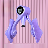 Darrahopens Sports & Fitness > Exercise, Gym & Fitness > Gym Equipment & Accessories 2-in-1 Purple Smart LCD Counting Kegel Trainer for Glute Lifting & Leg Toning - Adjustable Resistance & 360° Rotating Baffles for Postpartum Recovery & Pelvic Health