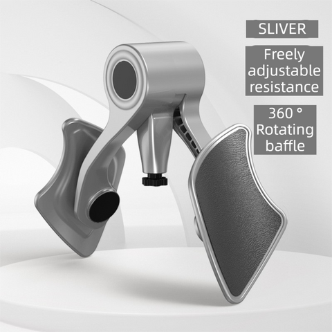 Darrahopens Sports & Fitness > Exercise, Gym & Fitness > Gym Equipment & Accessories 2-in-1 Sliver Kegel Trainer for Glute Lifting & Leg Toning - Adjustable Resistance & 360° Rotating Baffles for Postpartum Recovery & Pelvic Health