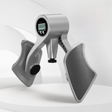 Darrahopens Sports & Fitness > Exercise, Gym & Fitness > Gym Equipment & Accessories 2-in-1 Sliver Smart LCD Counting Kegel Trainer for Glute Lifting & Leg Toning - Adjustable Resistance & 360° Rotating Baffles for Postpartum Recovery & Pelvic Health