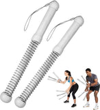 Darrahopens Sports & Fitness > Exercise, Gym & Fitness > Gym Equipment & Accessories 2-Pack Cordless Battle Ropes - Battle Rope - Fitness Rope - Soft Grip - For Home Gym & HIIT - Portable Arm and Core Trainer - Gray