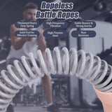 Darrahopens Sports & Fitness > Exercise, Gym & Fitness > Gym Equipment & Accessories 2-Pack Cordless Battle Ropes - Battle Rope - Fitness Rope - Soft Grip - For Home Gym & HIIT - Portable Arm and Core Trainer - Pink