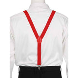 Darrahopens Sports & Fitness > Exercise, Gym & Fitness > Gym Equipment & Accessories 2 pack Women's Suspenders Clips Adjustable Elastic Band Y Shaped Suspender, Suspender with 3 Strong Clips Adjustable Braces (red)