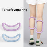 Darrahopens Sports & Fitness > Exercise, Gym & Fitness > Gym Equipment & Accessories 2-PCS Blue Multifunctional Yoga Ring Pilates Circle with Soft TPE Double Arc Design for Calf Relaxation and Posture Correction Ideal for Local Home Gym Fitness