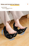Darrahopens Sports & Fitness > Exercise, Gym & Fitness > Gym Equipment & Accessories 2 PCS Dual Foot Rocker with Connecting Bar - Calf & Ankle Stretcher System for Plantar Fasciitis Relief - Linked Incline Board with Stabiliser Axis - Heavy Duty Black