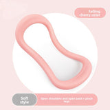 Darrahopens Sports & Fitness > Exercise, Gym & Fitness > Gym Equipment & Accessories 2-PCS Pink Multifunctional Yoga Ring Pilates Circle with Soft TPE Double Arc Design for Calf Relaxation and Posture Correction Ideal for Local Home Gym Fitness
