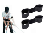 Darrahopens Sports & Fitness > Exercise, Gym & Fitness > Gym Equipment & Accessories 2Pcs Golf Train Arm Band Swing Correcting Tool Posture Motion Correction Training Aid