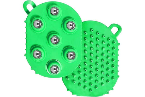 Darrahopens Sports & Fitness > Exercise, Gym & Fitness > Gym Equipment & Accessories 2Pcs Roller Ball Massager Glove Lymphatic Massage Muscle Release for Back-Green