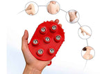 Darrahopens Sports & Fitness > Exercise, Gym & Fitness > Gym Equipment & Accessories 2Pcs Roller Ball Massager Glove Lymphatic Massage Muscle Release for Back-Red