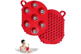 Darrahopens Sports & Fitness > Exercise, Gym & Fitness > Gym Equipment & Accessories 2Pcs Roller Ball Massager Glove Lymphatic Massage Muscle Release for Back-Red