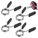 Darrahopens Sports & Fitness > Exercise, Gym & Fitness > Gym Equipment & Accessories 4 Pack 25mm Barbell Spring Clips Gym Weight Lifting Clamps for Dumbbell Bar Lock