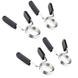 Darrahopens Sports & Fitness > Exercise, Gym & Fitness > Gym Equipment & Accessories 4 Pack 25mm Barbell Spring Clips Gym Weight Lifting Clamps for Dumbbell Bar Lock