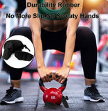 Darrahopens Sports & Fitness > Exercise, Gym & Fitness > Gym Equipment & Accessories 4Pcs Weight Lifting Grips for Men Women, Ergonomics Workout Rubber Fingerless Gym Grips,  Grip for Exercise Bodybuilding,Deadlifts, Exercise, Weight Lifting, Dumbbell