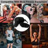 Darrahopens Sports & Fitness > Exercise, Gym & Fitness > Gym Equipment & Accessories 4Pcs Weight Lifting Grips for Men Women, Ergonomics Workout Rubber Fingerless Gym Grips,  Grip for Exercise Bodybuilding,Deadlifts, Exercise, Weight Lifting, Dumbbell