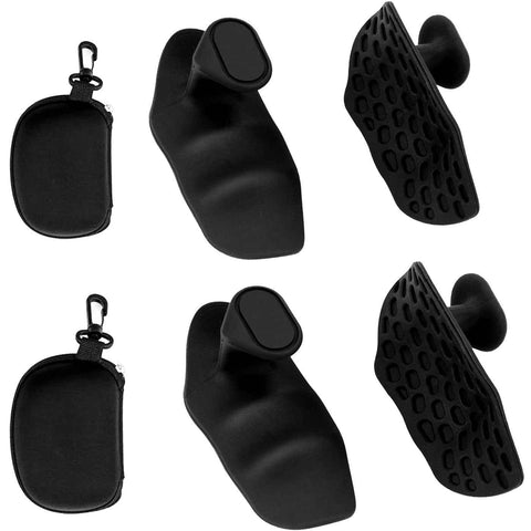 Darrahopens Sports & Fitness > Exercise, Gym & Fitness > Gym Equipment & Accessories 4Pcs Weight Lifting Grips for Men Women, Ergonomics Workout Rubber Fingerless Gym Grips,  Grip for Exercise Bodybuilding,Deadlifts, Exercise, Weight Lifting, Dumbbell