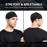 Darrahopens Sports & Fitness > Exercise, Gym & Fitness > Gym Equipment & Accessories 5-Pack Running Headbands for Men - Sports Headbands for Men, Sweat-Wicking - Suitable for Running, Cycling, Basketball, Yoga and Fitness Training - Elastic Unisex Headbands