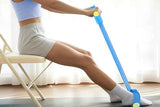 Darrahopens Sports & Fitness > Exercise, Gym & Fitness > Gym Equipment & Accessories 6 Tube Resistance Band Ankle Puller Foot Pedal Fitness Exercise Rope - Blue
