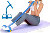 Darrahopens Sports & Fitness > Exercise, Gym & Fitness > Gym Equipment & Accessories 6 Tube Resistance Band Ankle Puller Foot Pedal Fitness Exercise Rope - Blue