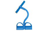 Darrahopens Sports & Fitness > Exercise, Gym & Fitness > Gym Equipment & Accessories 6 Tube Resistance Band Ankle Puller Foot Pedal Fitness Exercise Rope - Blue