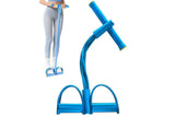 Darrahopens Sports & Fitness > Exercise, Gym & Fitness > Gym Equipment & Accessories 6 Tube Resistance Band Ankle Puller Foot Pedal Fitness Exercise Rope - Blue
