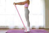 Darrahopens Sports & Fitness > Exercise, Gym & Fitness > Gym Equipment & Accessories 6 Tube Resistance Band Ankle Puller Foot Pedal Fitness Exercise Rope - Pink
