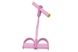 Darrahopens Sports & Fitness > Exercise, Gym & Fitness > Gym Equipment & Accessories 6 Tube Resistance Band Ankle Puller Foot Pedal Fitness Exercise Rope - Pink