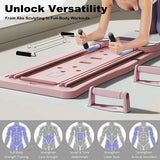 Darrahopens Sports & Fitness > Exercise, Gym & Fitness > Gym Equipment & Accessories Abdominal Exercise Board Push Up Board Pilates Reformer Set Fitness Equipment