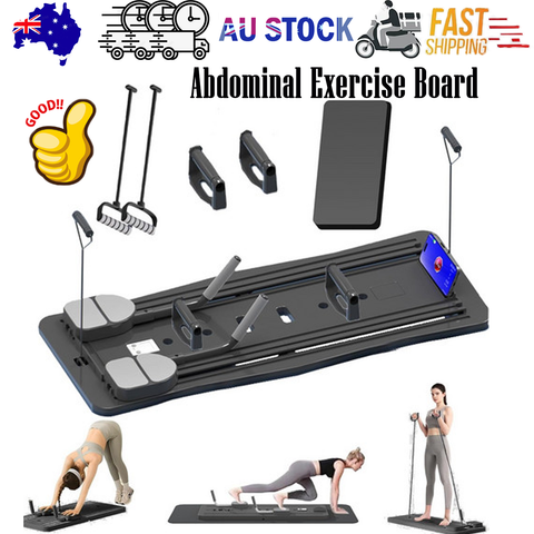 Darrahopens Sports & Fitness > Exercise, Gym & Fitness > Gym Equipment & Accessories Abdominal Exercise Board Push Up Board Pilates Reformer Set Fitness Equipment