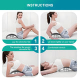 Darrahopens Sports & Fitness > Exercise, Gym & Fitness > Gym Equipment & Accessories Adjustable Air Lumbar Spine Reliever – Inflatable Back Stretcher with Acupressure & Magnets