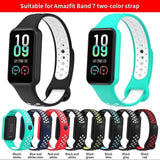 Darrahopens Sports & Fitness > Exercise, Gym & Fitness > Gym Equipment & Accessories Amazfit Band 7 Replacement Silicone Sports Bracelet Adjustable Wristband Compatible with Amazfit