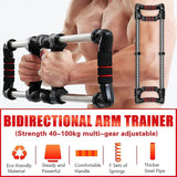 Darrahopens Sports & Fitness > Exercise, Gym & Fitness > Gym Equipment & Accessories Arm Trainer Pull Press Bar 100kg Resistance Chest Abdomen Home Fitness Equipment