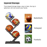 Darrahopens Sports & Fitness > Exercise, Gym & Fitness > Gym Equipment & Accessories Ball Trolley Rack Display Stand Basketball Football Storage