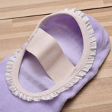 Darrahopens Sports & Fitness > Exercise, Gym & Fitness > Gym Equipment & Accessories Black 2pcs Women's 5-Finger Ballet Style Yoga Socks - Non-Slip Grip Pilates & Dance Socks with Elegant Lace Trim and Elastic Cross Strap
