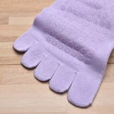 Darrahopens Sports & Fitness > Exercise, Gym & Fitness > Gym Equipment & Accessories Black 2pcs Women's 5-Finger Ballet Style Yoga Socks - Non-Slip Grip Pilates & Dance Socks with Elegant Lace Trim and Elastic Cross Strap
