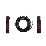 Darrahopens Sports & Fitness > Exercise, Gym & Fitness > Gym Equipment & Accessories Black 50KG High-Resistance Kegel Trainer With Smart Counter & Leg Straps - Muscle & Thigh Slimming Equipment with Jump Rope & 2 Handles Attachment