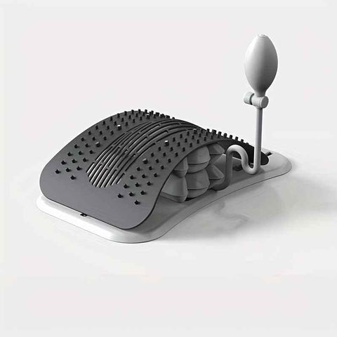 Darrahopens Sports & Fitness > Exercise, Gym & Fitness > Gym Equipment & Accessories Black back stretcher, back pain relief, fitness accessory, adjustable back stretcher, pump stretcher, flexibility improvement, back health, posture corrector, muscle tension relief, Australian market
