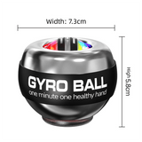Darrahopens Sports & Fitness > Exercise, Gym & Fitness > Gym Equipment & Accessories Black LED Gyro Ball Wrist Power Trainer with Digital Counter and Auto-Start Zinc Alloy Core for Grip Strength and Stress Relief in Australian Homes