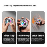 Darrahopens Sports & Fitness > Exercise, Gym & Fitness > Gym Equipment & Accessories Black LED Gyro Ball Wrist Power Trainer with Digital Counter and Auto-Start Zinc Alloy Core for Grip Strength and Stress Relief in Australian Homes