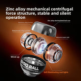Darrahopens Sports & Fitness > Exercise, Gym & Fitness > Gym Equipment & Accessories Black LED Gyro Ball Wrist Power Trainer with Digital Counter and Auto-Start Zinc Alloy Core for Grip Strength and Stress Relief in Australian Homes