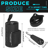 Darrahopens Sports & Fitness > Exercise, Gym & Fitness > Gym Equipment & Accessories Black Magnetic Gym Water Bottle Pouch & Towel Clip with 6 High-Strength Magnets and Adjustable Strap - Fits 18oz to 40oz