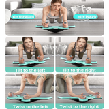 Darrahopens Sports & Fitness > Exercise, Gym & Fitness > Gym Equipment & Accessories Black Multi-functional Balance Board with Timer for Core Training and Fitness Entertainment, Home Workout Equipment for Abdominal Strength and Overall Conditioning