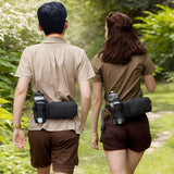 Darrahopens Sports & Fitness > Exercise, Gym & Fitness > Gym Equipment & Accessories Black Waterproof Sports Waist Bag with Water Bottle Holder - Lightweight Oxford Fabric, Multi-Pocket Design for Running, Gym and Outdoor Activities In Australia - Darrahopens