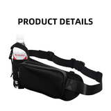 Darrahopens Sports & Fitness > Exercise, Gym & Fitness > Gym Equipment & Accessories Black Waterproof Sports Waist Bag with Water Bottle Holder - Lightweight Oxford Fabric, Multi-Pocket Design for Running, Gym and Outdoor Activities In Australia - Darrahopens