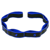Darrahopens Sports & Fitness > Exercise, Gym & Fitness > Gym Equipment & Accessories Blue 3 Pack Multi-Loop Yoga Stretching Strap with Numbered Sections 90cm Elastic Resistance Band for Dance Pilates Body Sculpting Australian Fitness Gear