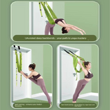 Darrahopens Sports & Fitness > Exercise, Gym & Fitness > Gym Equipment & Accessories Blue Aerial Yoga Door Hanging Strap for Home Workouts Adjustable Stretch Band for Backbend Inversion and Flexibility Premium Standard Fit for Local Enthusiasts