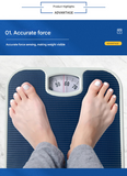 Darrahopens Sports & Fitness > Exercise, Gym & Fitness > Gym Equipment & Accessories Blue Classic Mechanical Bathroom Scale - Battery-Free Analog Body Weight Scale with Non-Slip Platform
