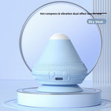 Darrahopens Sports & Fitness > Exercise, Gym & Fitness > Gym Equipment & Accessories Blue Electric Suction Fascia Massage Ball with Heated Vibration Type-C Rechargeable Deep Muscle Relaxation Tool for Local Professionals and Modern Lifestyles