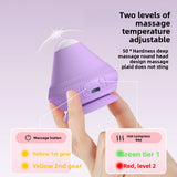 Darrahopens Sports & Fitness > Exercise, Gym & Fitness > Gym Equipment & Accessories Blue Electric Suction Fascia Massage Ball with Heated Vibration Type-C Rechargeable Deep Muscle Relaxation Tool for Local Professionals and Modern Lifestyles